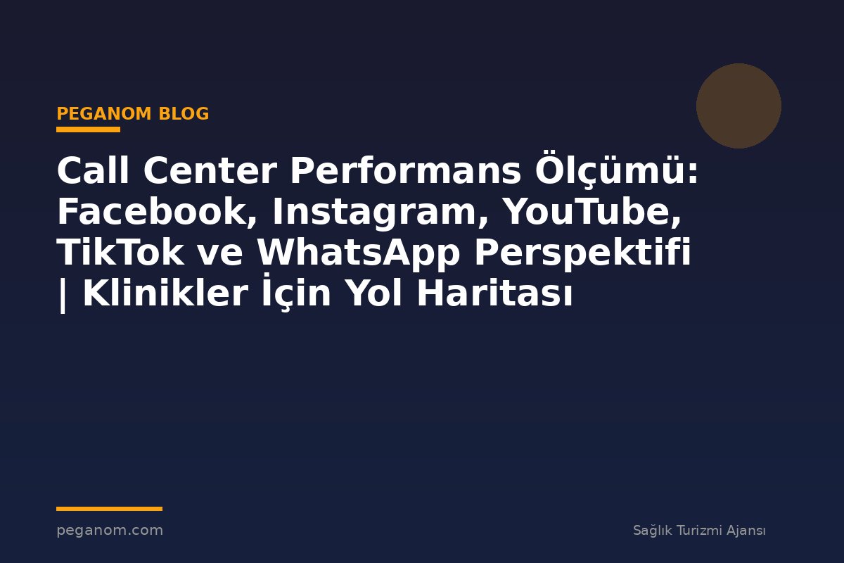Call Center Performans Ölçümü: Facebook, Instagram, YouTube, TikTok ve WhatsApp Perspektifi | Klinikler İçin Yol Haritası