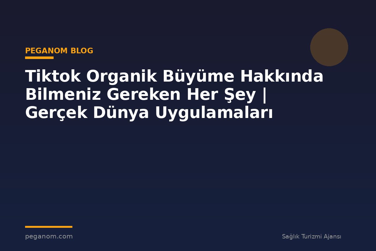 Tiktok Organik Büyüme Hakkında Bilmeniz Gereken Her Şey | Gerçek Dünya Uygulamaları