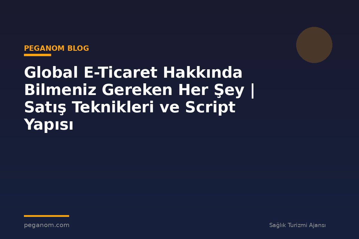 Global E-Ticaret Hakkında Bilmeniz Gereken Her Şey | Satış Teknikleri ve Script Yapısı