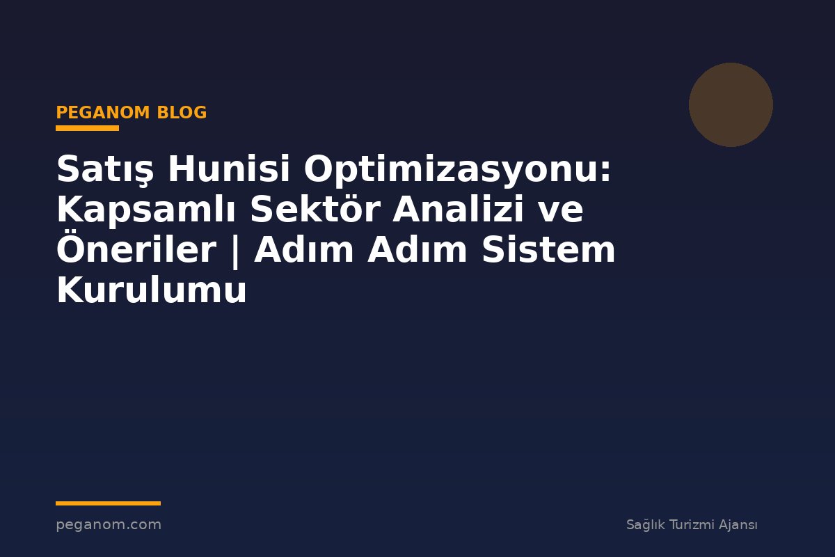 Satış Hunisi Optimizasyonu: Kapsamlı Sektör Analizi ve Öneriler | Adım Adım Sistem Kurulumu
