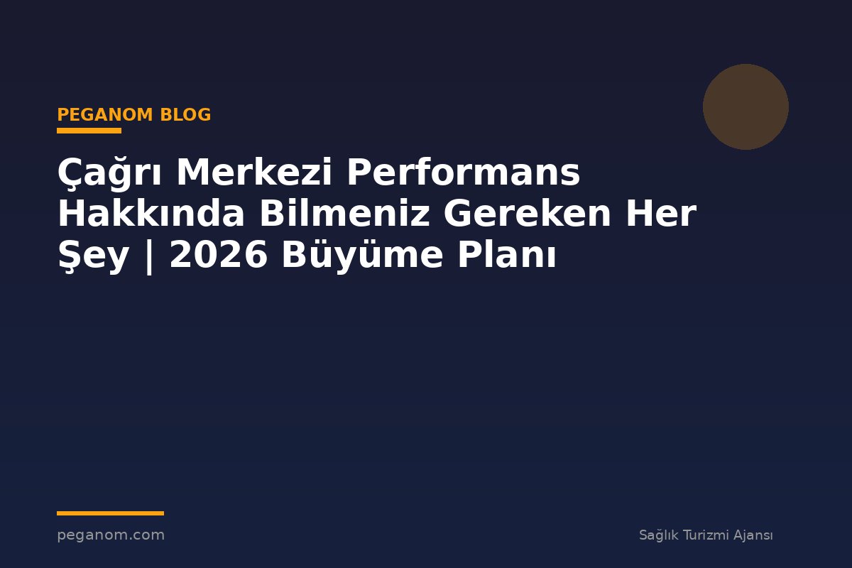 Çağrı Merkezi Performans Hakkında Bilmeniz Gereken Her Şey | 2026 Büyüme Planı