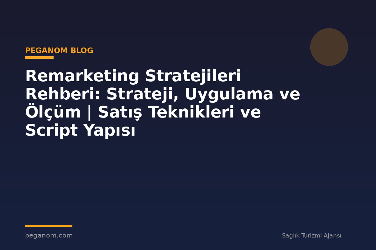 Remarketing Stratejileri Rehberi: Strateji, Uygulama ve Ölçüm | Satış Teknikleri ve Script Yapısı