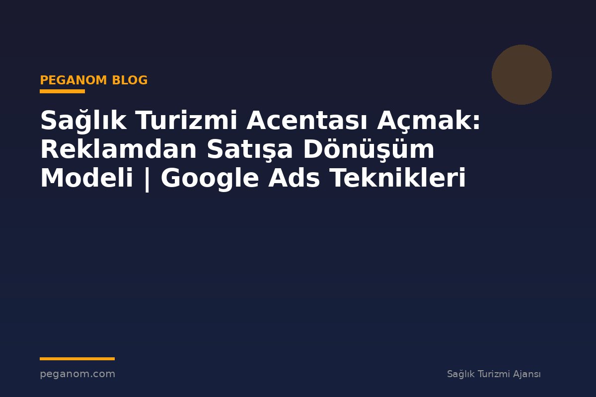 Sağlık Turizmi Acentası Açmak: Reklamdan Satışa Dönüşüm Modeli | Google Ads Teknikleri