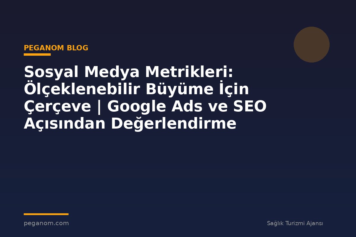 Sosyal Medya Metrikleri: Ölçeklenebilir Büyüme İçin Çerçeve | Google Ads ve SEO Açısından Değerlendirme
