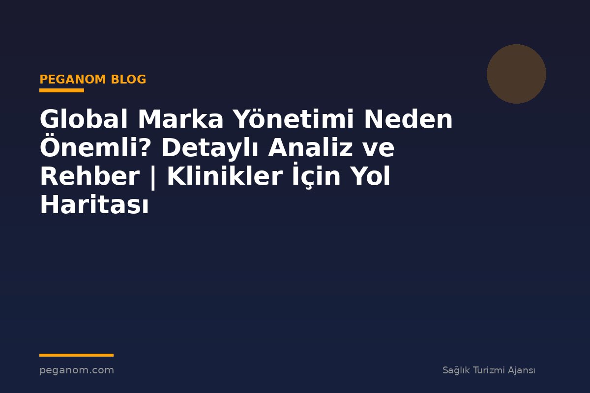 Global Marka Yönetimi Neden Önemli? Detaylı Analiz ve Rehber | Klinikler İçin Yol Haritası