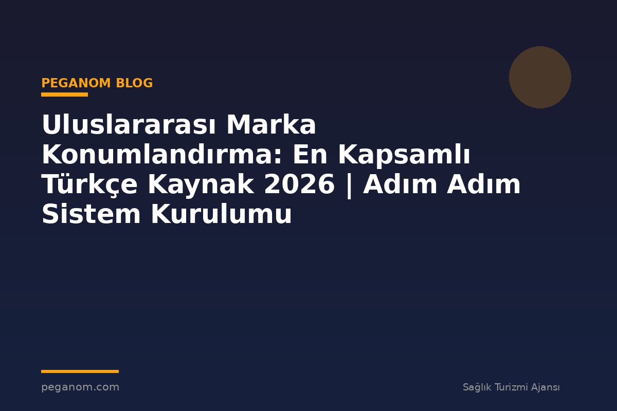 Uluslararası Marka Konumlandırma: En Kapsamlı Türkçe Kaynak 2026 | Adım Adım Sistem Kurulumu