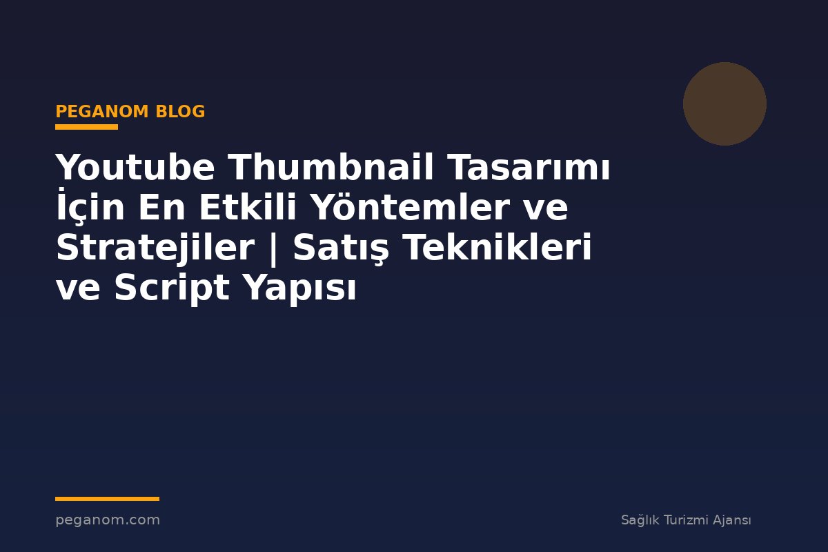 Youtube Thumbnail Tasarımı İçin En Etkili Yöntemler ve Stratejiler | Satış Teknikleri ve Script Yapısı