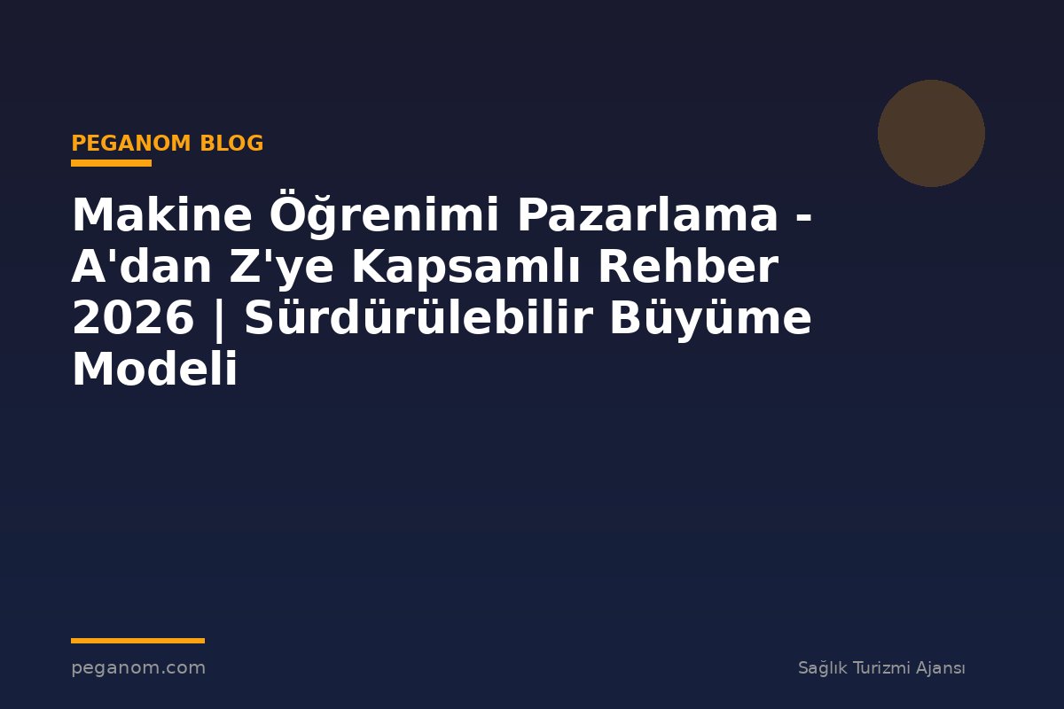Makine Öğrenimi Pazarlama - A'dan Z'ye Kapsamlı Rehber 2026 | Sürdürülebilir Büyüme Modeli