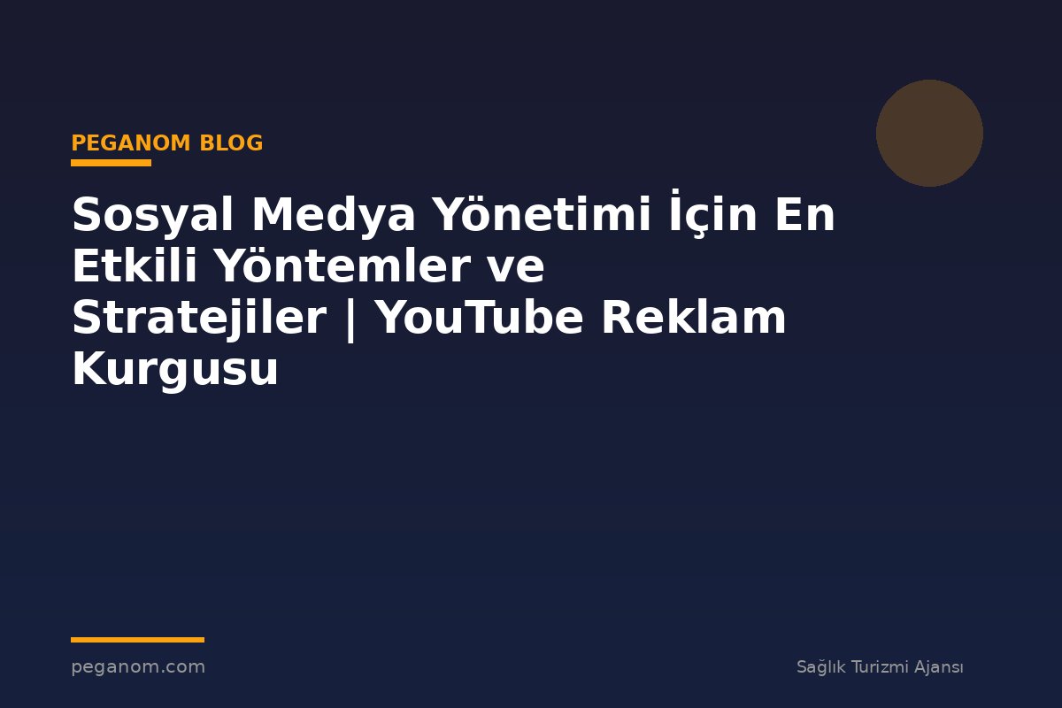 Sosyal Medya Yönetimi İçin En Etkili Yöntemler ve Stratejiler | YouTube Reklam Kurgusu