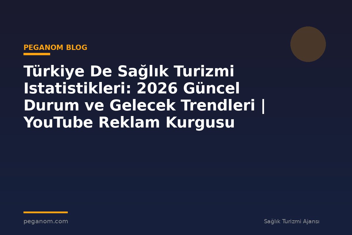 Türkiye De Sağlık Turizmi Istatistikleri: 2026 Güncel Durum ve Gelecek Trendleri | YouTube Reklam Kurgusu