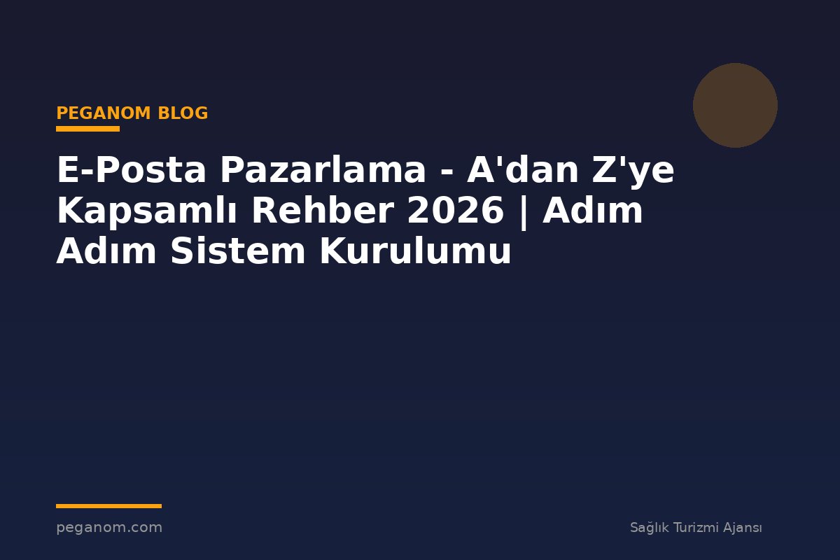 E-Posta Pazarlama - A'dan Z'ye Kapsamlı Rehber 2026 | Adım Adım Sistem Kurulumu