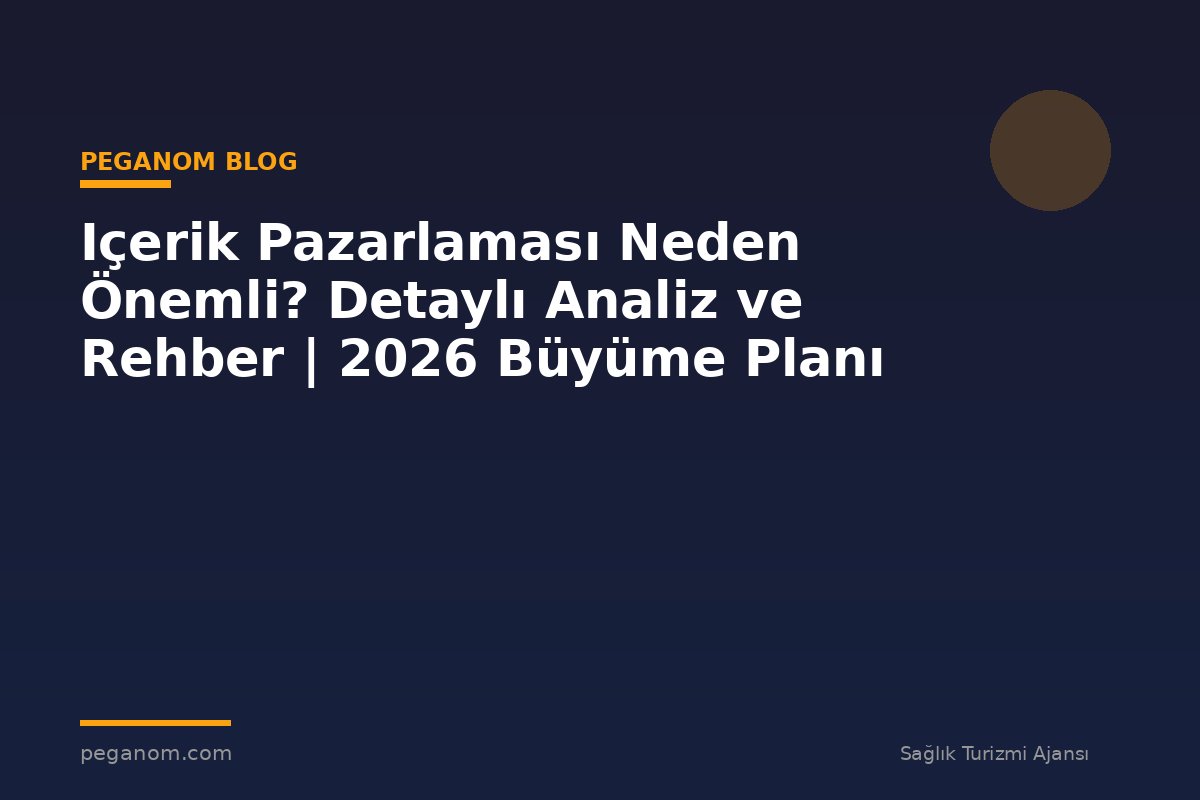 Içerik Pazarlaması Neden Önemli? Detaylı Analiz ve Rehber | 2026 Büyüme Planı
