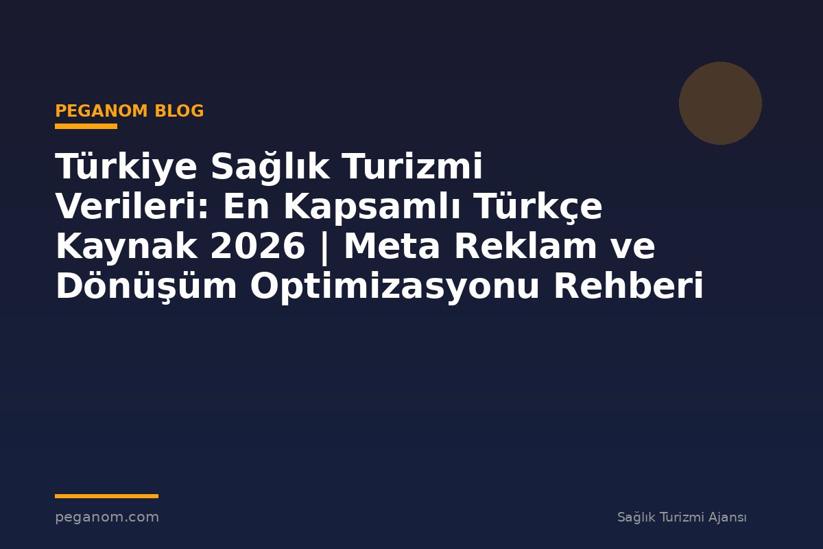 Türkiye Sağlık Turizmi Verileri: En Kapsamlı Türkçe Kaynak 2026 | Meta Reklam ve Dönüşüm Optimizasyonu Rehberi