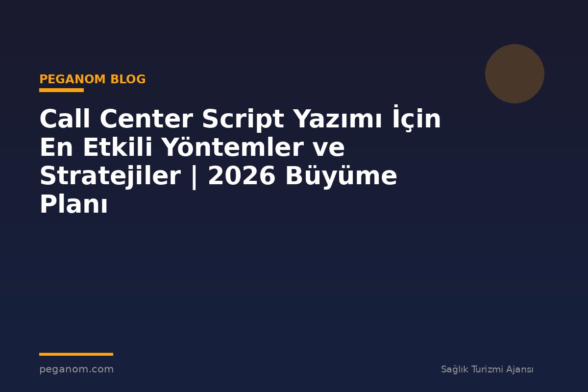 Call Center Script Yazımı İçin En Etkili Yöntemler ve Stratejiler | 2026 Büyüme Planı