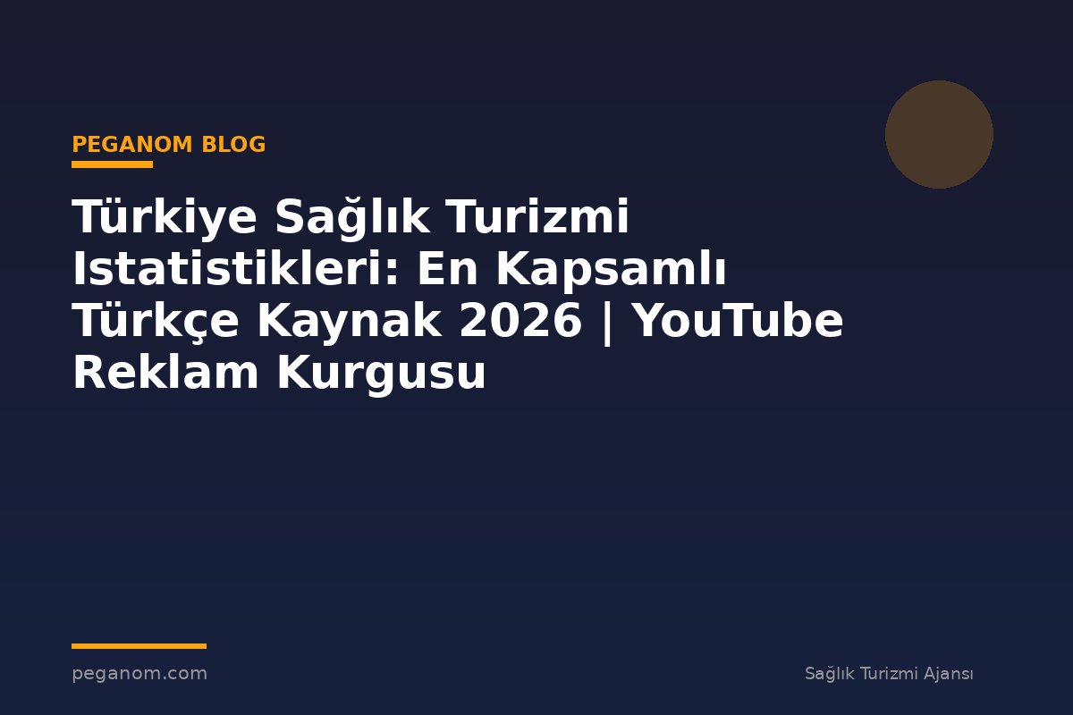 Türkiye Sağlık Turizmi Istatistikleri: En Kapsamlı Türkçe Kaynak 2026 | YouTube Reklam Kurgusu