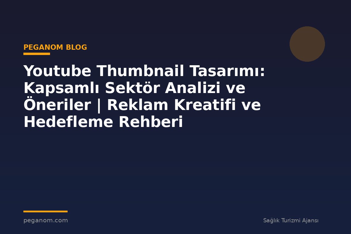 Youtube Thumbnail Tasarımı: Kapsamlı Sektör Analizi ve Öneriler | Reklam Kreatifi ve Hedefleme Rehberi