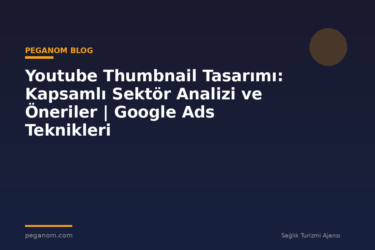 Youtube Thumbnail Tasarımı: Kapsamlı Sektör Analizi ve Öneriler | Google Ads Teknikleri