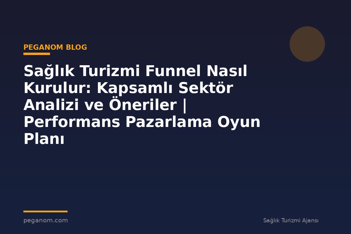 Sağlık Turizmi Funnel Nasıl Kurulur: Kapsamlı Sektör Analizi ve Öneriler | Performans Pazarlama Oyun Planı