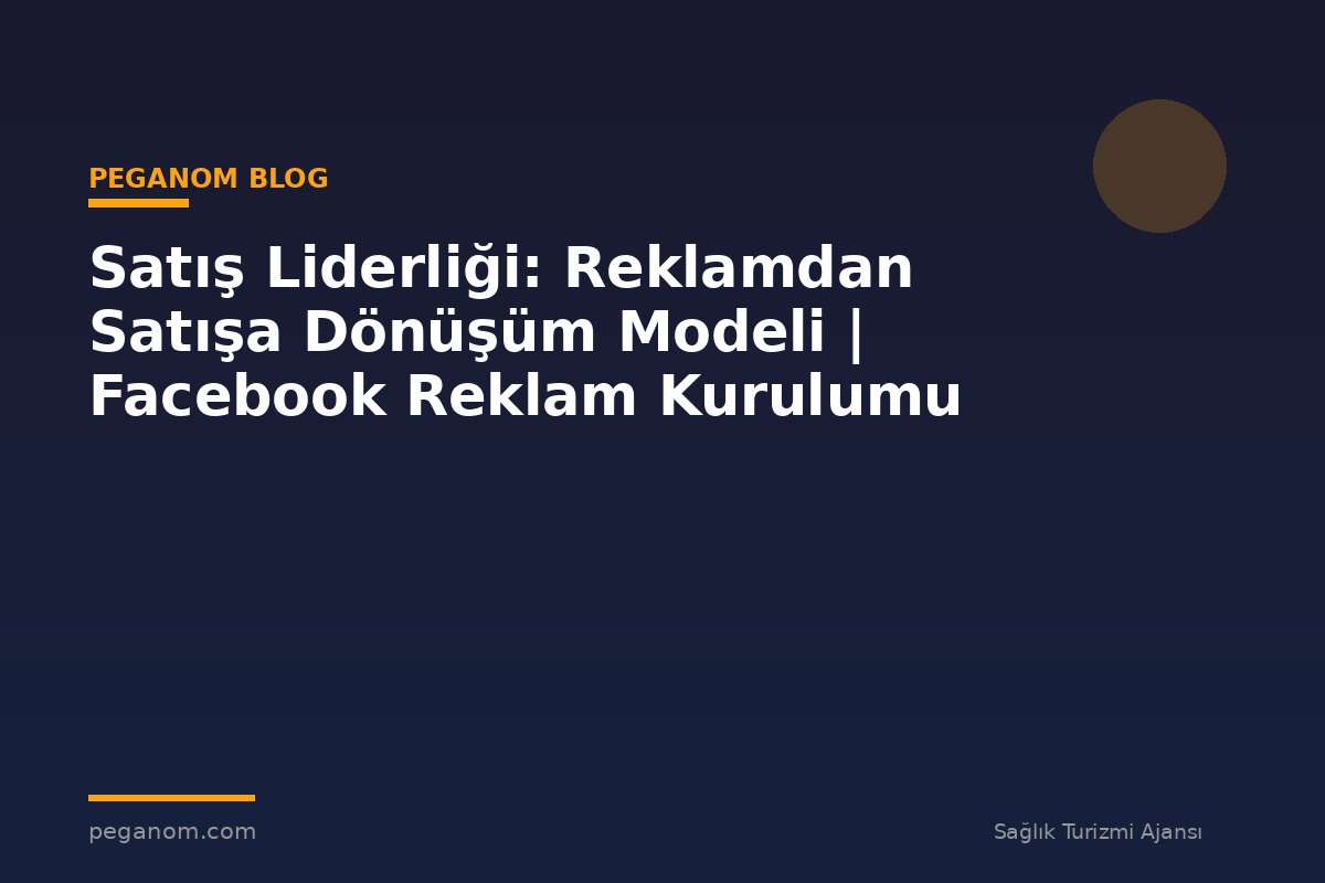 Satış Liderliği: Reklamdan Satışa Dönüşüm Modeli | Facebook Reklam Kurulumu