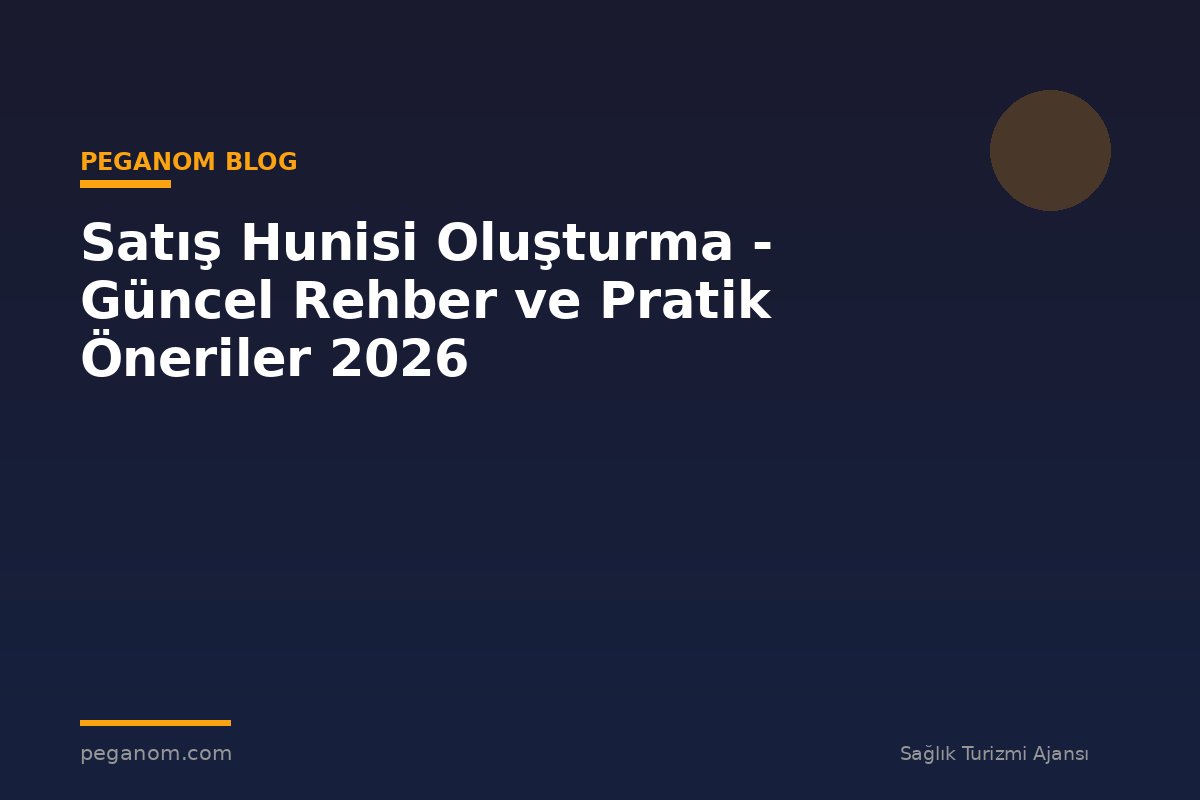 Satış Hunisi Oluşturma - Güncel Rehber ve Pratik Öneriler 2026