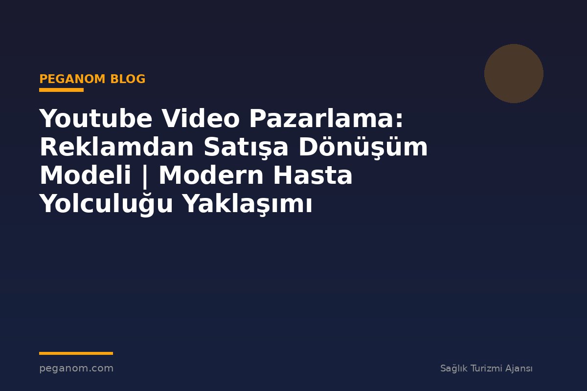 Youtube Video Pazarlama: Reklamdan Satışa Dönüşüm Modeli | Modern Hasta Yolculuğu Yaklaşımı