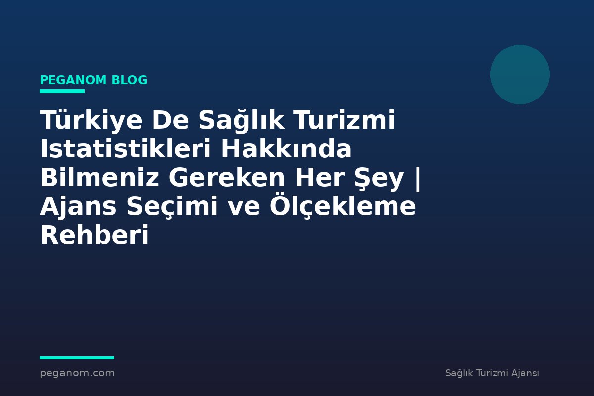 Türkiye De Sağlık Turizmi Istatistikleri Hakkında Bilmeniz Gereken Her Şey | Ajans Seçimi ve Ölçekleme Rehberi