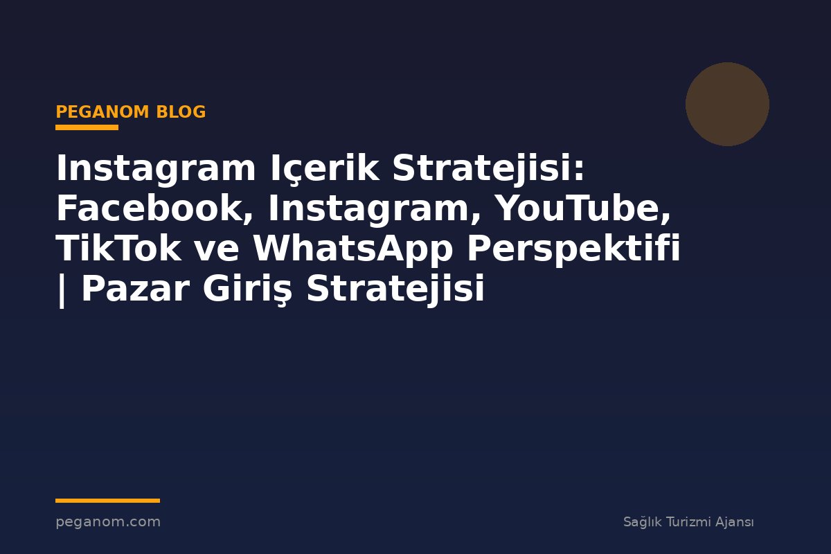 Instagram Içerik Stratejisi: Facebook, Instagram, YouTube, TikTok ve WhatsApp Perspektifi | Pazar Giriş Stratejisi