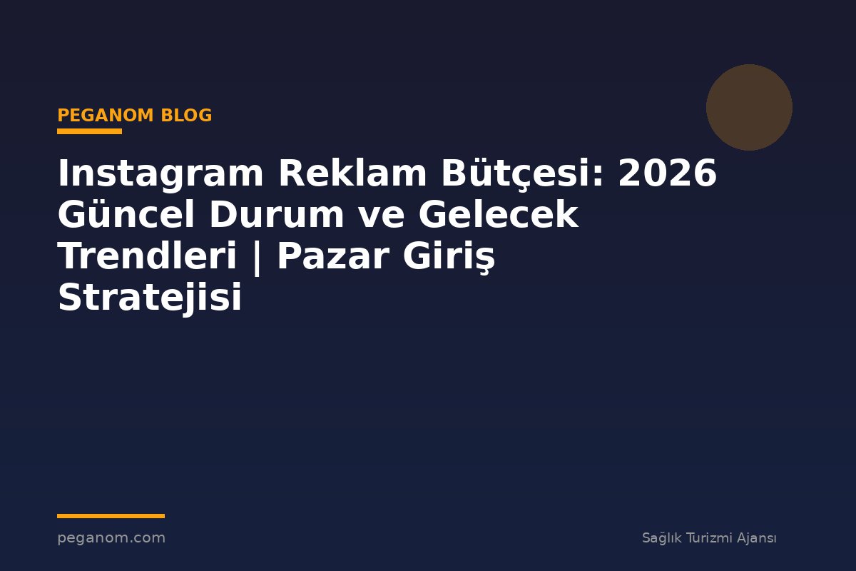 Instagram Reklam Bütçesi: 2026 Güncel Durum ve Gelecek Trendleri | Pazar Giriş Stratejisi