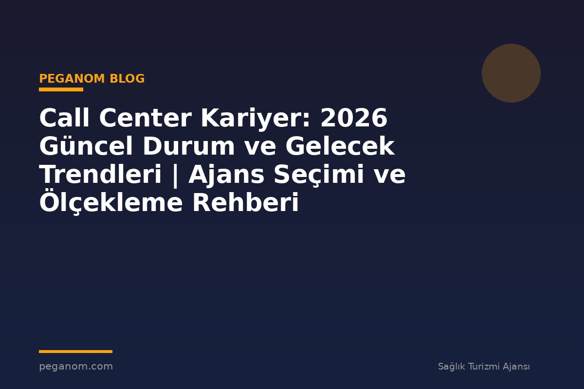 Call Center Kariyer: 2026 Güncel Durum ve Gelecek Trendleri | Ajans Seçimi ve Ölçekleme Rehberi