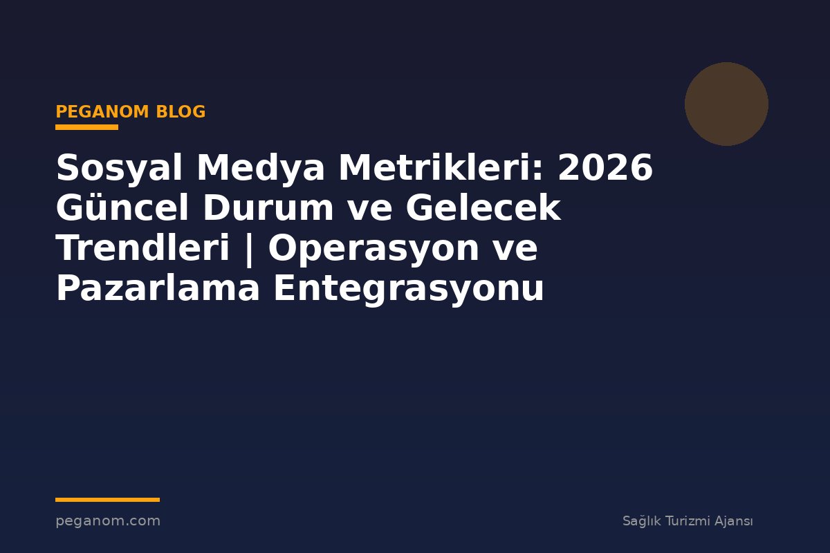 Sosyal Medya Metrikleri: 2026 Güncel Durum ve Gelecek Trendleri | Operasyon ve Pazarlama Entegrasyonu