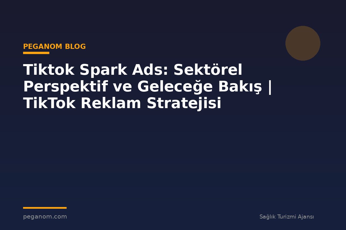 Tiktok Spark Ads: Sektörel Perspektif ve Geleceğe Bakış | TikTok Reklam Stratejisi