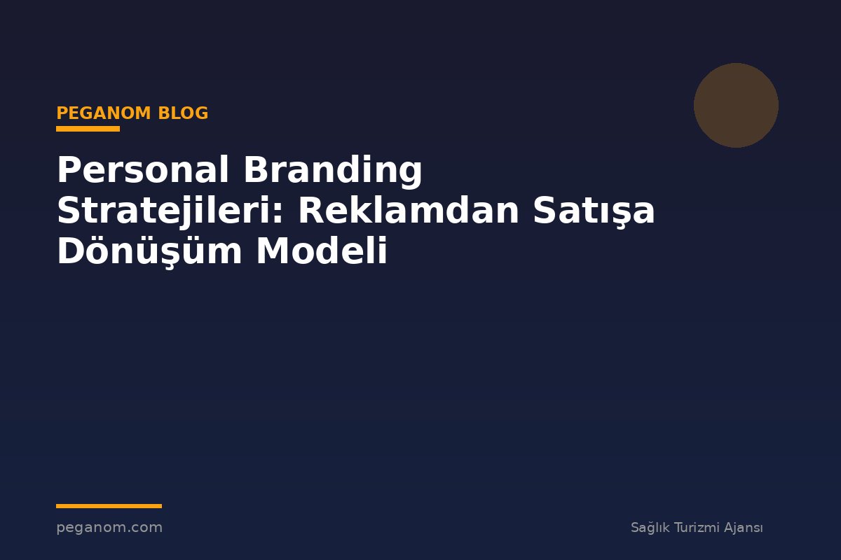 Personal Branding Stratejileri: Reklamdan Satışa Dönüşüm Modeli