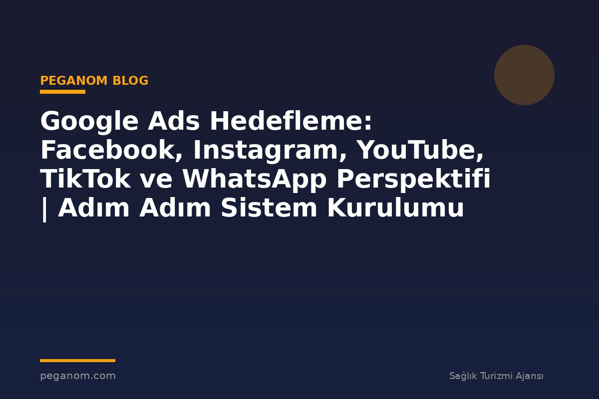 Google Ads Hedefleme: Facebook, Instagram, YouTube, TikTok ve WhatsApp Perspektifi | Adım Adım Sistem Kurulumu