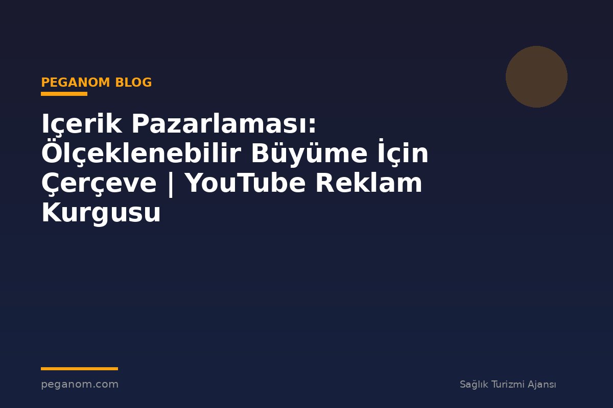 Içerik Pazarlaması: Ölçeklenebilir Büyüme İçin Çerçeve | YouTube Reklam Kurgusu