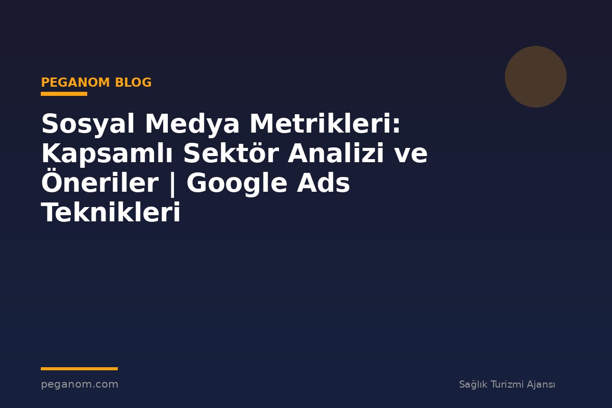 Sosyal Medya Metrikleri: Kapsamlı Sektör Analizi ve Öneriler | Google Ads Teknikleri