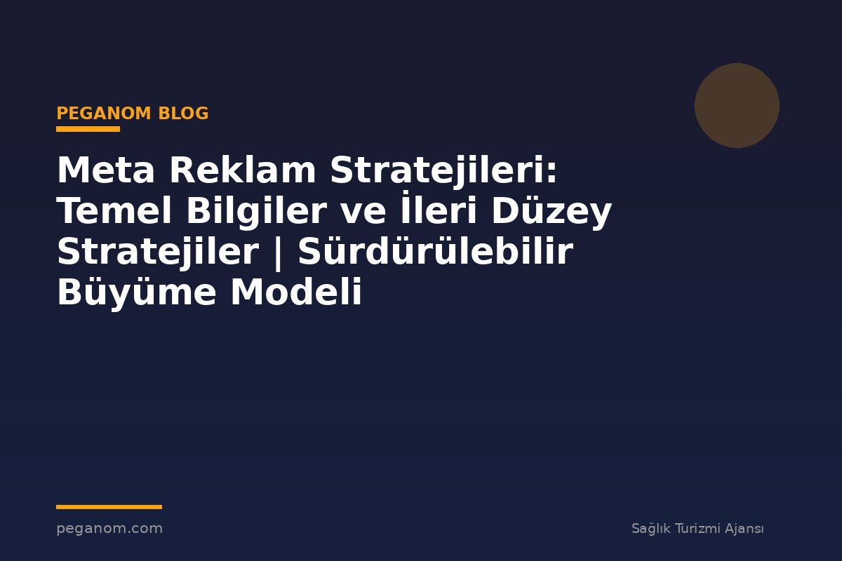 Meta Reklam Stratejileri: Temel Bilgiler ve İleri Düzey Stratejiler | Sürdürülebilir Büyüme Modeli