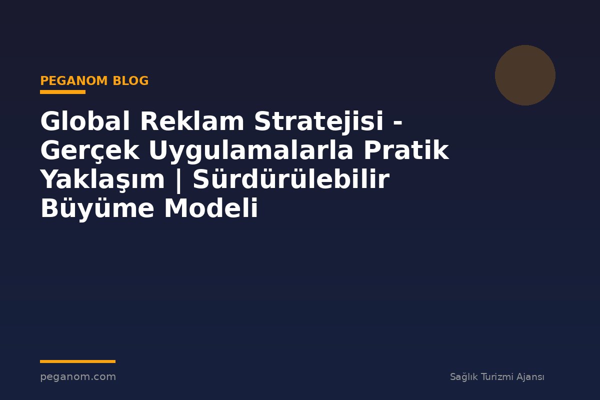 Global Reklam Stratejisi - Gerçek Uygulamalarla Pratik Yaklaşım | Sürdürülebilir Büyüme Modeli