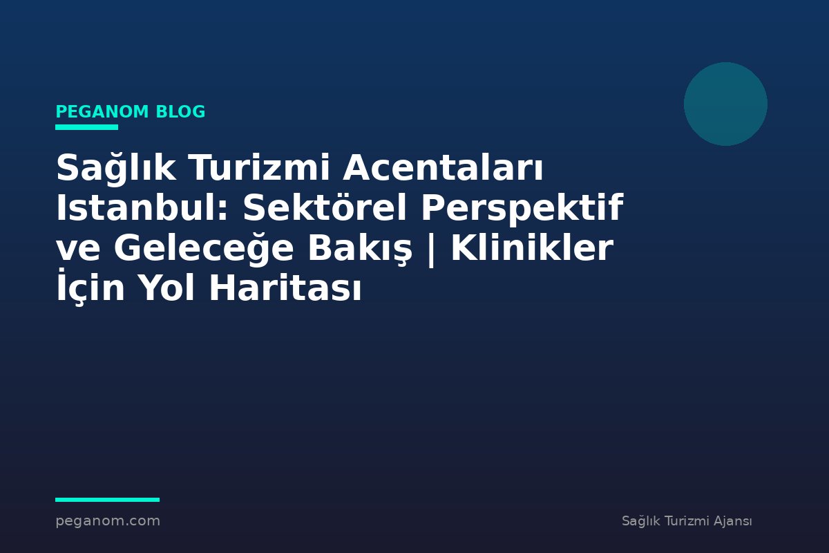 Sağlık Turizmi Acentaları Istanbul: Sektörel Perspektif ve Geleceğe Bakış | Klinikler İçin Yol Haritası