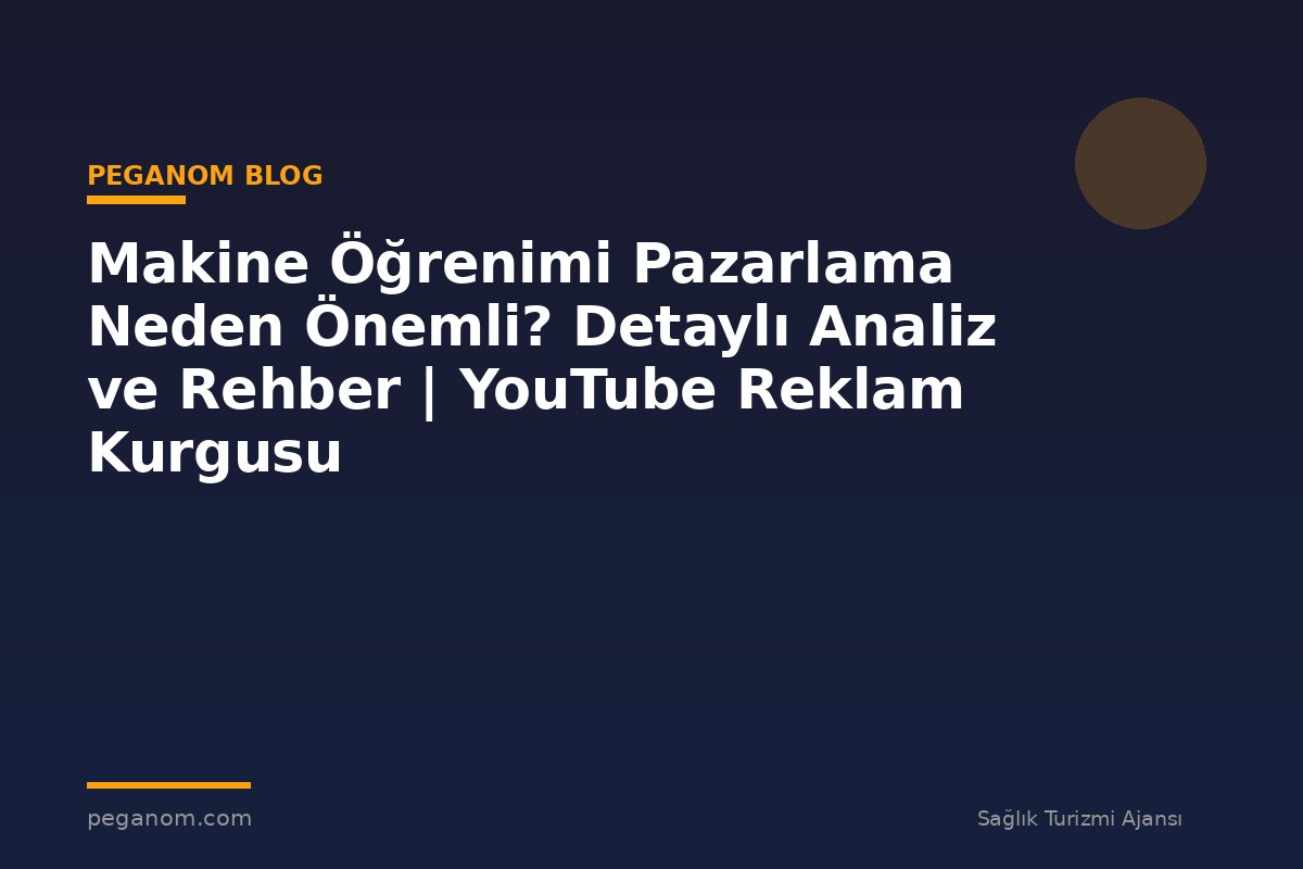 Makine Öğrenimi Pazarlama Neden Önemli? Detaylı Analiz ve Rehber | YouTube Reklam Kurgusu