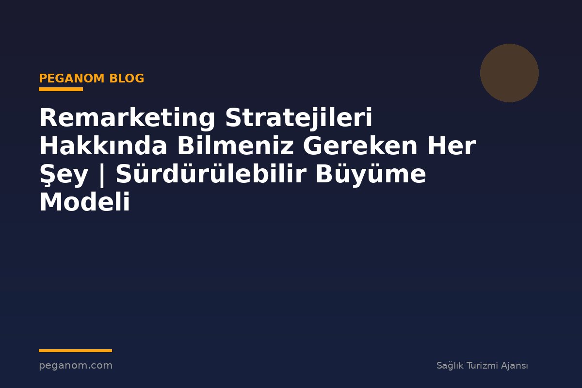 Remarketing Stratejileri Hakkında Bilmeniz Gereken Her Şey | Sürdürülebilir Büyüme Modeli