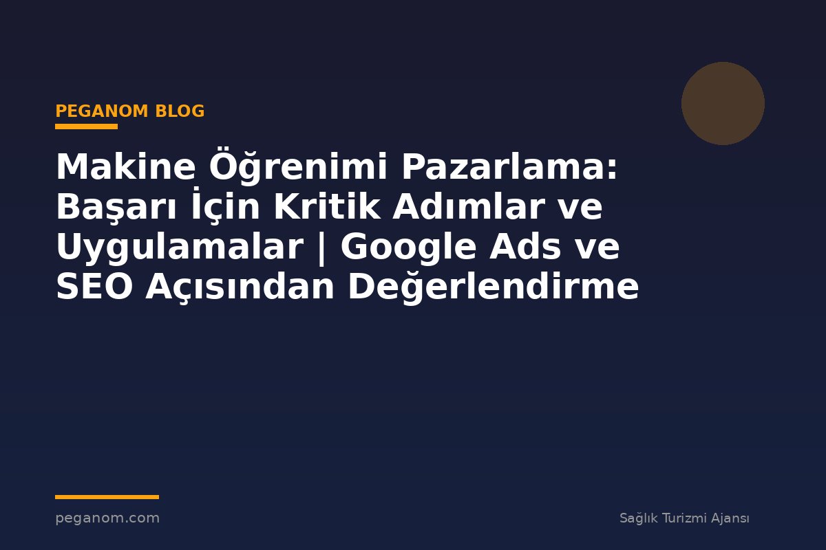 Makine Öğrenimi Pazarlama: Başarı İçin Kritik Adımlar ve Uygulamalar | Google Ads ve SEO Açısından Değerlendirme