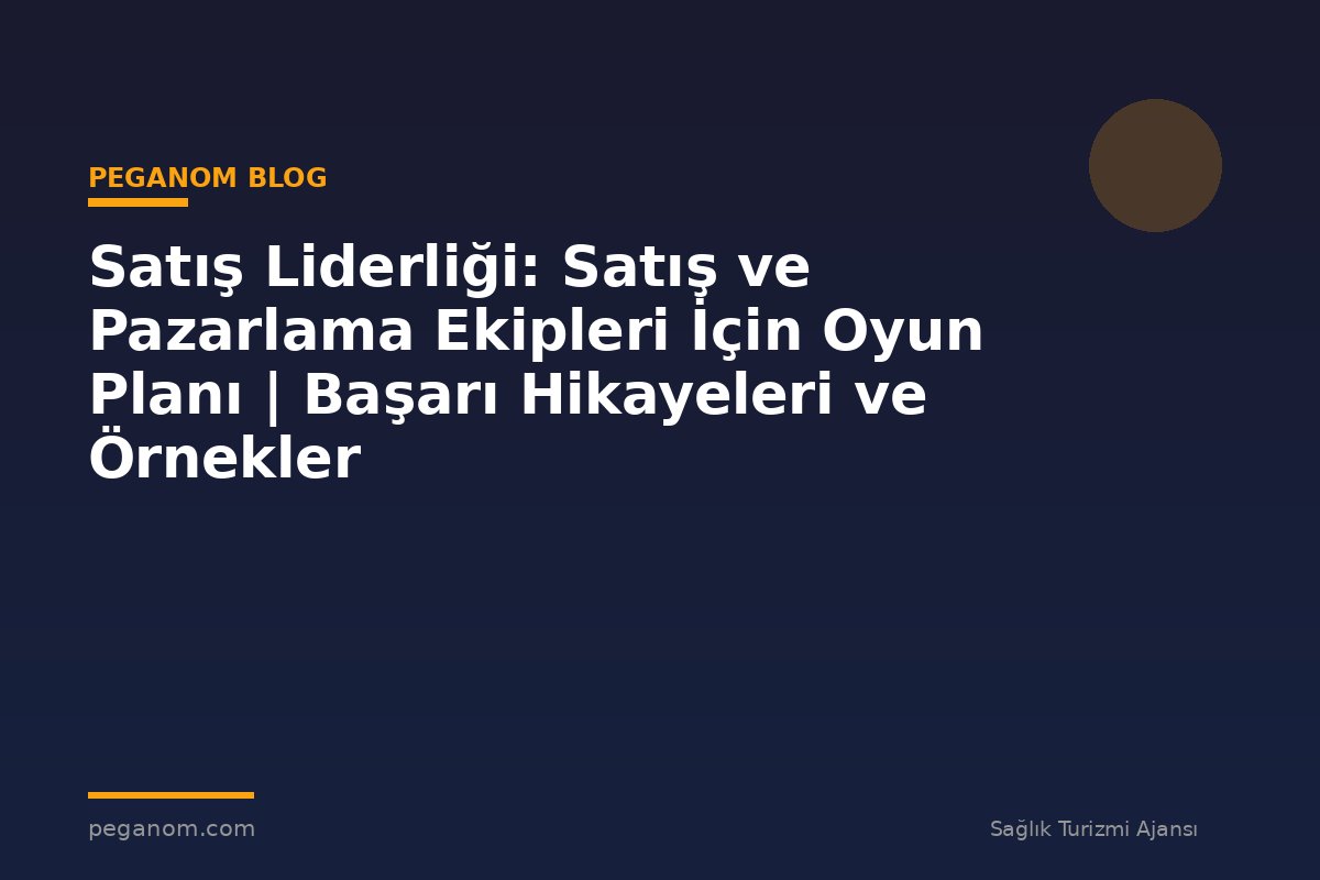 Satış Liderliği: Satış ve Pazarlama Ekipleri İçin Oyun Planı | Başarı Hikayeleri ve Örnekler