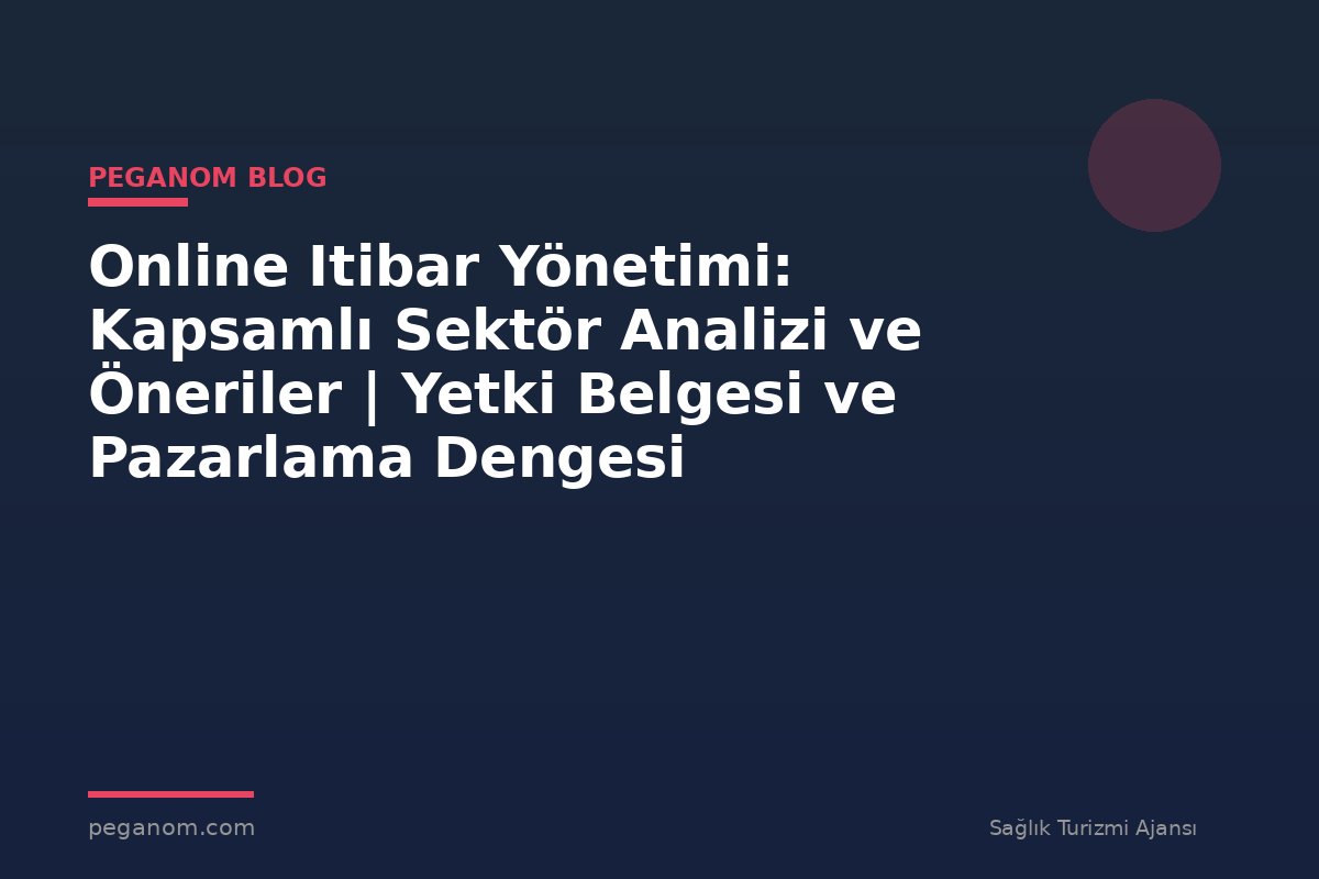 Online Itibar Yönetimi: Kapsamlı Sektör Analizi ve Öneriler | Yetki Belgesi ve Pazarlama Dengesi