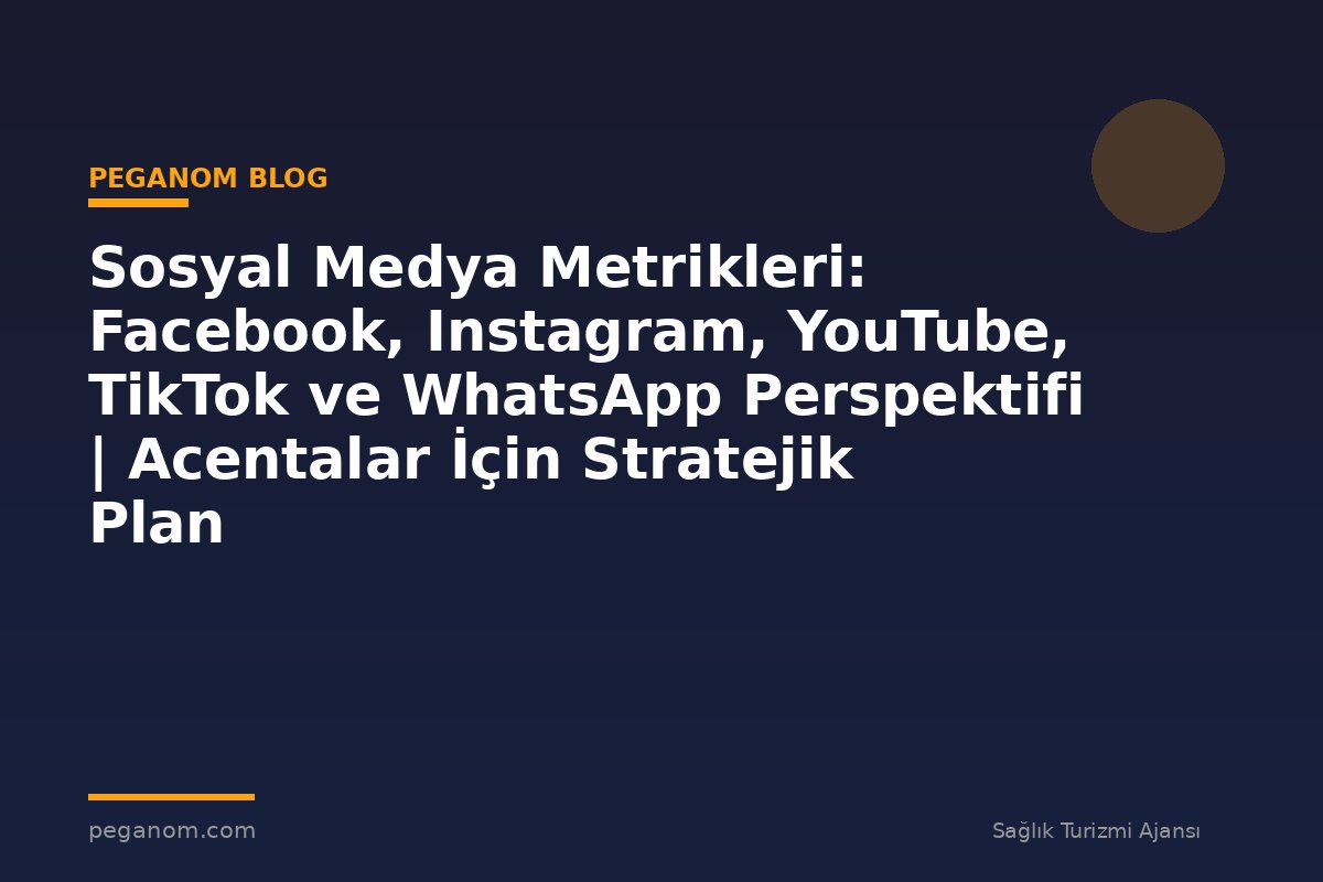 Sosyal Medya Metrikleri: Facebook, Instagram, YouTube, TikTok ve WhatsApp Perspektifi | Acentalar İçin Stratejik Plan