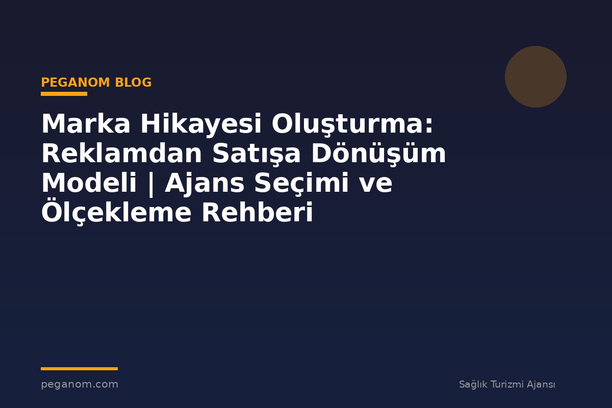 Marka Hikayesi Oluşturma: Reklamdan Satışa Dönüşüm Modeli | Ajans Seçimi ve Ölçekleme Rehberi