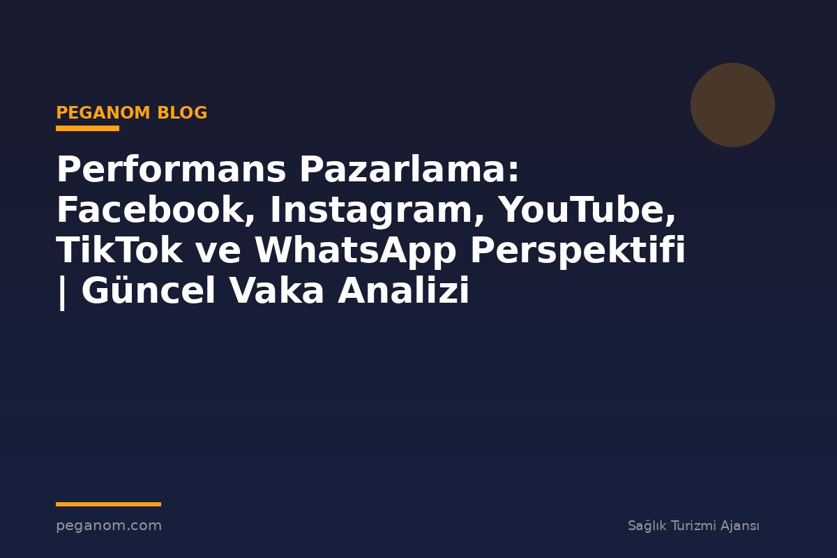 Performans Pazarlama: Facebook, Instagram, YouTube, TikTok ve WhatsApp Perspektifi | Güncel Vaka Analizi