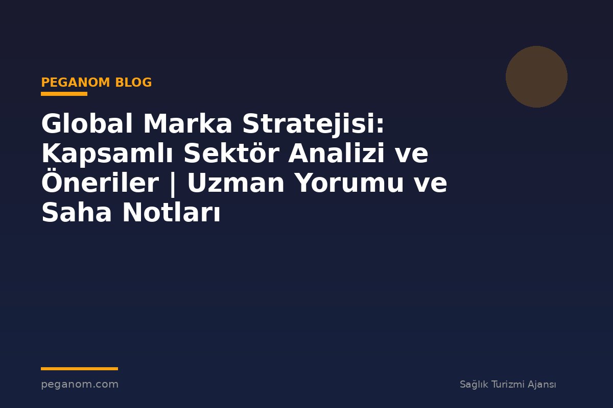 Global Marka Stratejisi: Kapsamlı Sektör Analizi ve Öneriler | Uzman Yorumu ve Saha Notları