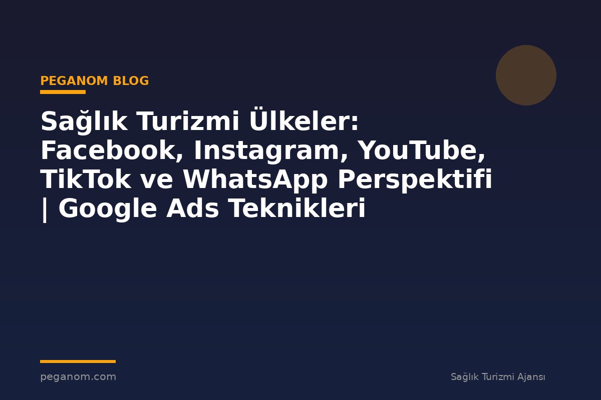 Sağlık Turizmi Ülkeler: Facebook, Instagram, YouTube, TikTok ve WhatsApp Perspektifi | Google Ads Teknikleri