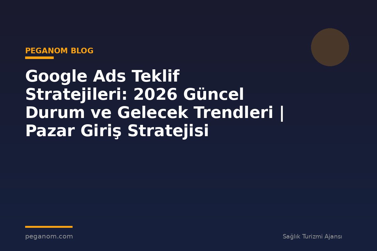 Google Ads Teklif Stratejileri: 2026 Güncel Durum ve Gelecek Trendleri | Pazar Giriş Stratejisi