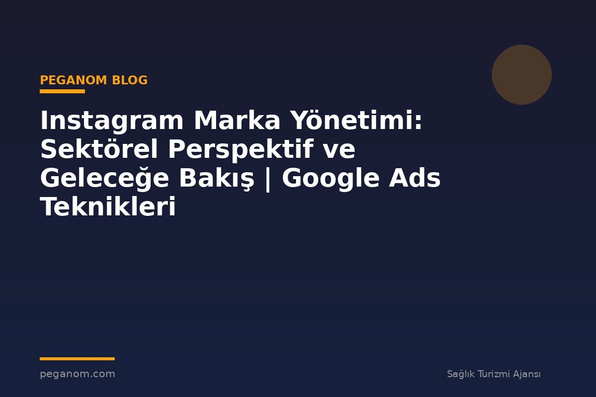 Instagram Marka Yönetimi: Sektörel Perspektif ve Geleceğe Bakış | Google Ads Teknikleri